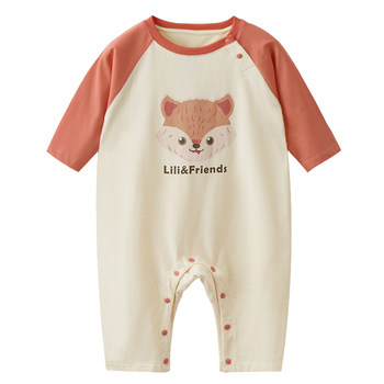 Baby long-sleeved thin jumpsuit spring and autumn