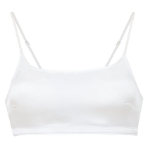 Adoring girl bra development period underwear student type A containing mulberry silk breathing cup summer camisole) milk leather clothing