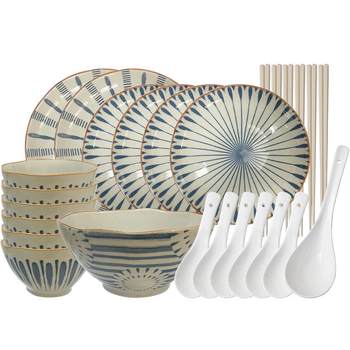 Meikang home underglaze colorful japanese dish set home
