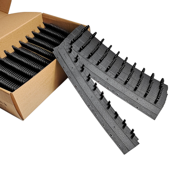 Fold-resistant binding strip ten-hole punched pvc plastic