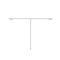 Clothing store display rack wall hanging clothes rack floor-standing clothes rack stainless steel silver childrens clothing womens clothing shelf