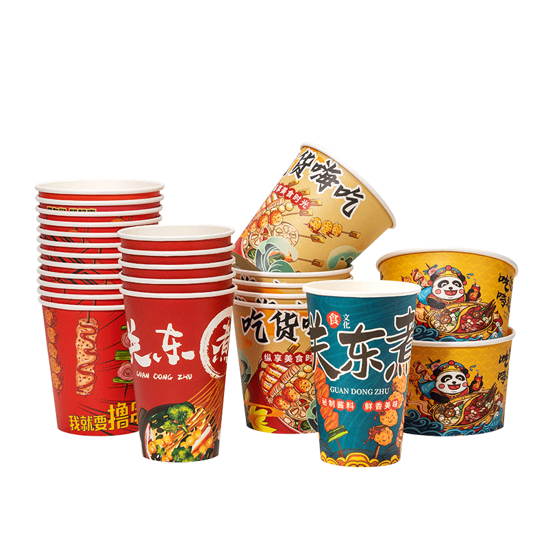 Order a free bamboo skewer oden cup to hold the soup without leaking