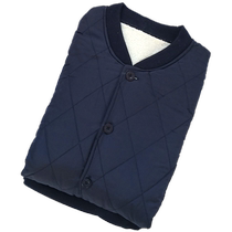 Lambs wool cardigan thermal underwear mens thickened plus velvet suit middle-aged and elderly fathers cardigan mens feather silk cotton