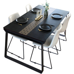 현대적인 가죽으로 짠 방수 및 방유 가정용 테이블 매트