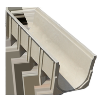 成品排水沟U型槽树脂排水槽 厨房家用下水道雨水槽线性水渠缝隙式