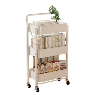 Trolley storage rack home children's mobile bookshelf
