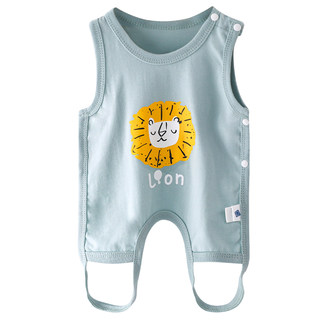 Baby apron summer thin section pure cotton male and female baby half back with legs belly protection newborn infant summer vest style