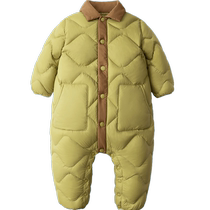 Mini bala bala down jacket jumpsuit for boys and girls warm and fashionable baby clothes