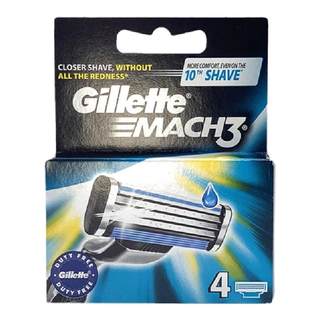 吉列剃须刀锋速3层刀片手动式刮毛刀刀头4片装德国版进口正品现货