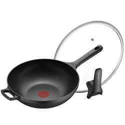Supor Household Non-Stick Frying Pan, Smokeless, Red Dot, Healthy, Temperature-Sensitive, Suitable for Induction Cookers and Gas Stoves