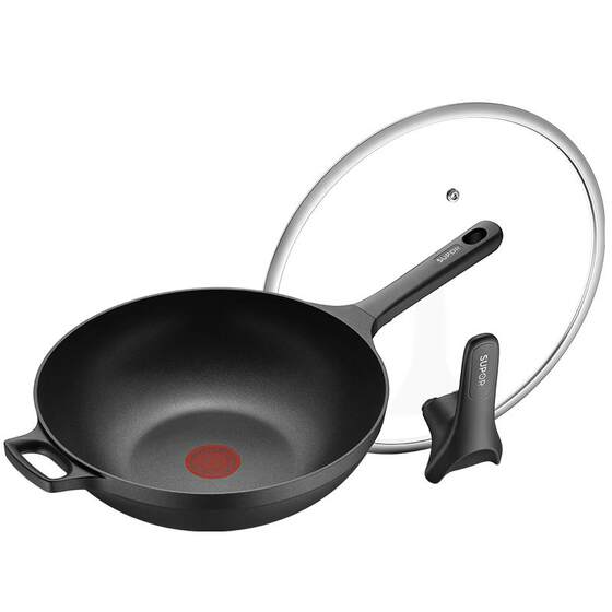 Supor cast aluminum fire red spot non-stick wok