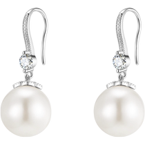 (Autonome) marguerite beauté perle étoile coquille perles pendentif boucles doreilles femmes S925 argent boucles doreilles mode boucles doreilles