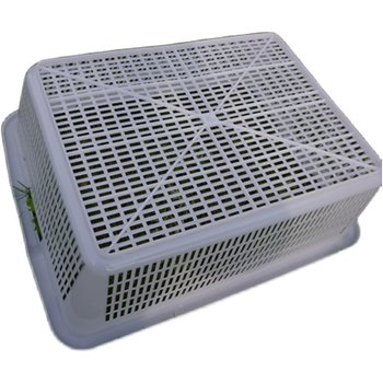 Rectangular thickened extra-large storage basket kitchen washing and draining plastic basket distribution turnover basket white storage basket