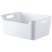 (Self-operated) Japanese imitation porcelain storage basket cosmetics storage box snacks and condiments storage box hollow large