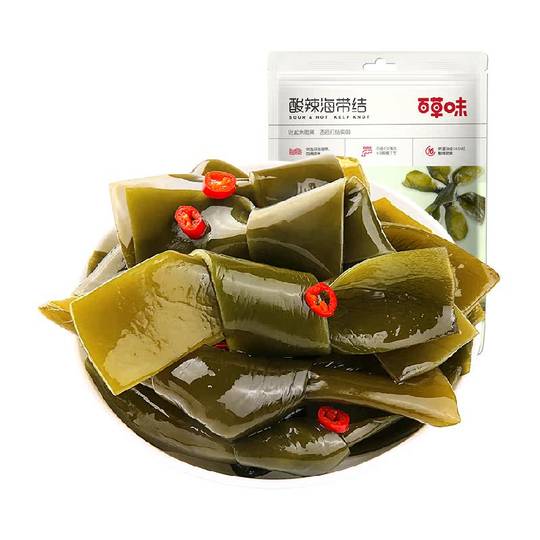 Baicao flavored kelp snacks and kelp products