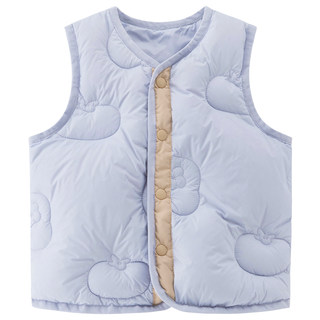 木生棉男女宝宝羽绒马甲背心轻薄冬季婴儿三防白鸭绒保暖小坎肩