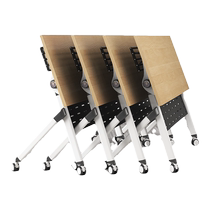 Folding training table and chair combination student tutoring class desk educational institution mobile splicing long office conference table
