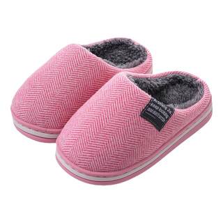 Parent-child children's cotton slippers, warm and velvet, simple autumn and winter