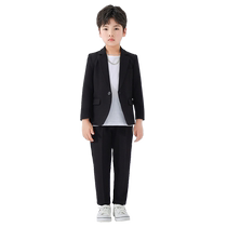 Boys casual suit 2024 new childrens spring and autumn style host flower girl dress small suit trendy