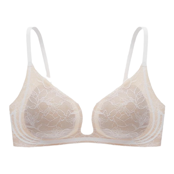 Ives flower sea push-up no wire bra soft support