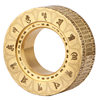 Zaitang P3 Ratchet Paragraph Ring Brass Decompression Toy Fingertip Spinner Snap Coin Heart Sutra Bagua Punk EDC