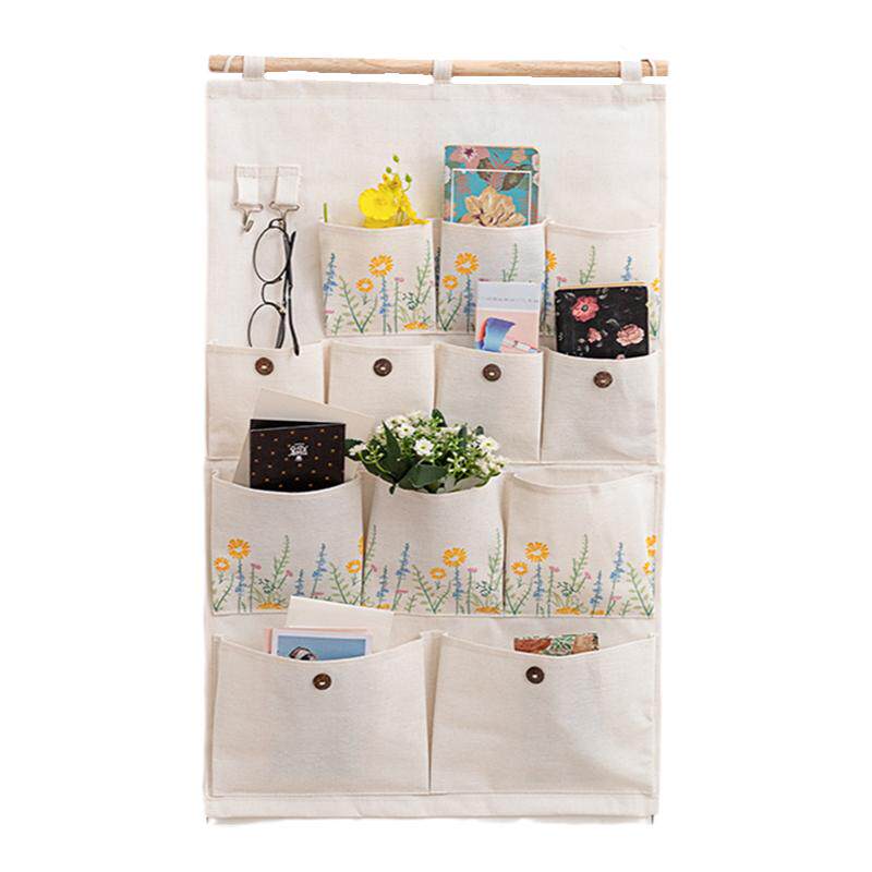 Fabric hanging mobile phone storage hanging bag dormitory wall hanging