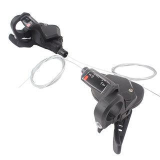 微转microshift山地自行车公路车跑车9速27速分体指拨变速器拨把