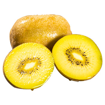 Whole box of yellow heart kiwi fruit