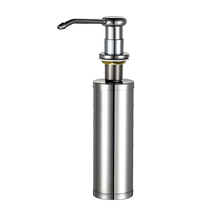 Soap dispenser kitchen sink dish soap bottle press bottle dishwashing basin detergent 304 stainless steel press