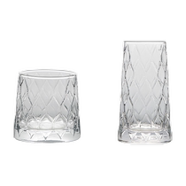 Pasha Paqi imported glass whiskey glass foreign wine glass creative engraved cocktail glass mixing cup