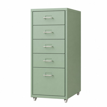 Steel drawer-type multi-layer lockable under-desk storage cabinet