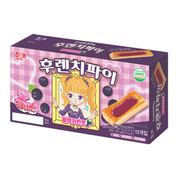 Korean Imported Haitai X Sue Avata Star Collaboration Blackcurrant Flavored Jam Pie, a Satisfying Snack