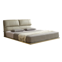 (Exclusive to the live broadcast room) Mousse Leather Bed BCW1-085 Modern Simple Leather Suspended Bed