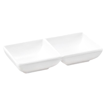 Japanese-style sauce dish seasoning dipping dish barbecue commercial sauce snack double-compartment conjoined dipped dish bowl two-compartment three-compartment saucer