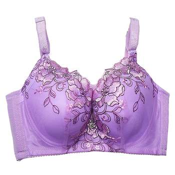 Push-up bandeau style bra anti-exposure, underwear ຂະຫນາດໃຫຍ່, ເຕົ້ານົມຂ້າງປັບໄດ້, sexy 200 pounds fat mm bra ບາງ.