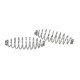 The bait does not fall off the hook, small spring, silver, bighead carp, special hand rod, fish hook line assembly accessories, fish hook, fish spring bait holder