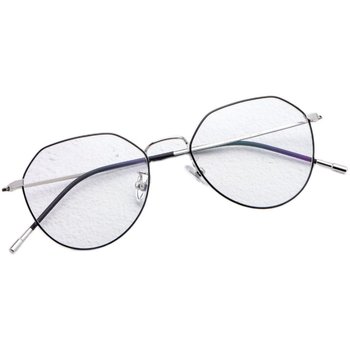 Photosensitive color-changing polygonal myopia glasses for women