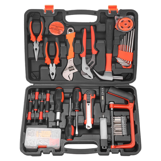 工具箱家用电钻螺丝刀工具套装五金工具大全家庭车载维修电工专用