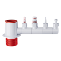 Kitchen sewer pipe three-way pre-filter drainage pipe sink dishwasher water purification multi-function joint 1384