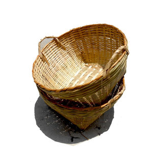 竹编竹篓米篓竹编筐小号竹制品手工竹箩筐杂物筐鸡蛋篮