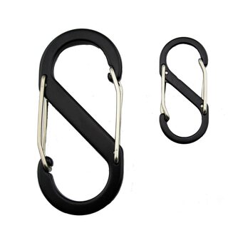 Outdoor s-shaped aluminum alloy hanging buckle multi-functional 8-character buckle