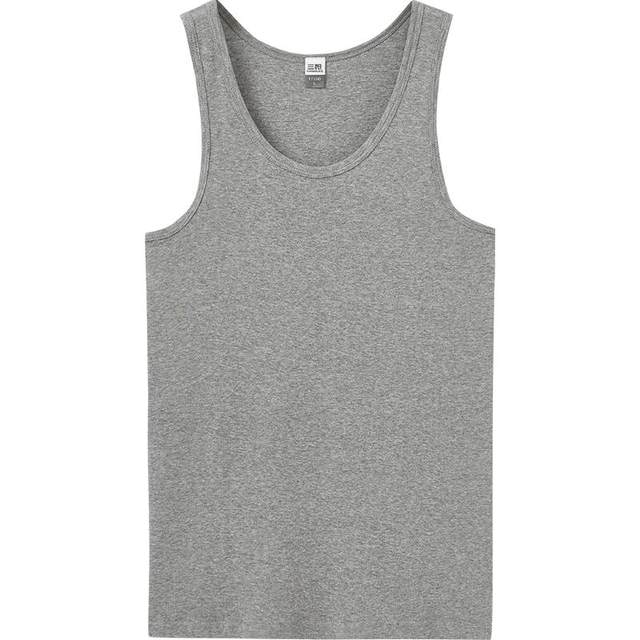 2 pieces of three-gun pure cotton vest men's breathable sweat-absorbing base