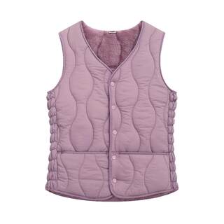 2025新款秋冬羽绒棉马甲女加绒保暖背心短款v领坎肩修身百搭内胆