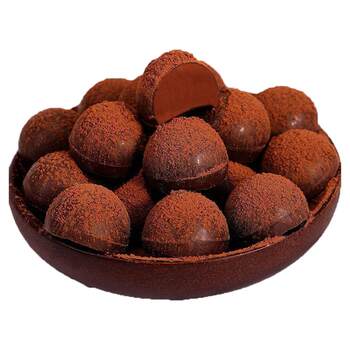 Black truffle shaped chocolate internet celebrity snacks wedding candy new year goods