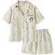 Couple pajamas in summer cute ice silk short-sleeved home clothes