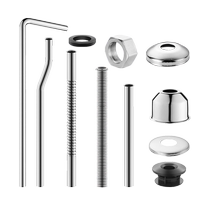 Urinal accessories inlet pipe flush valve S-tube induction valve seven-character L-bend extension pipe bellows pipe outlet connection