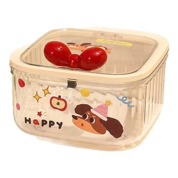 Cute powder cosmetic storage box