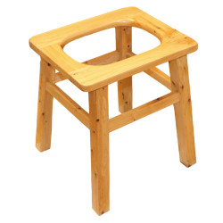 Elderly people's toilet chair, pregnant women's toilet, household removable toilet, adult solid wood toilet stool, squat toilet changed to toilet chair