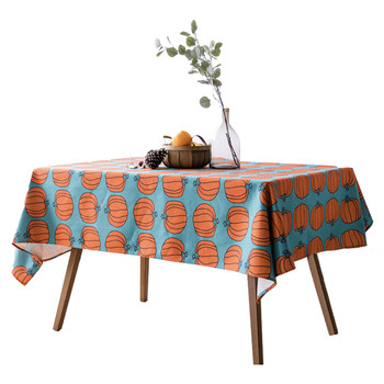 Tablecloth nordic cute pumpkin cotton linen waterproof and anti-scalding Tablecloth nordic cute pumpkin cotton linen waterproof and anti-scalding