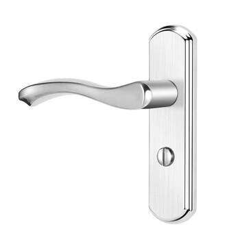 Bathroom door lock household aluminum alloy door single tongue lock
